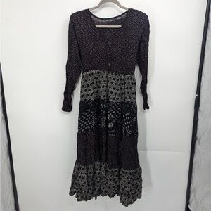 Her style women’s long‎ sleeve, floral, dress size medium